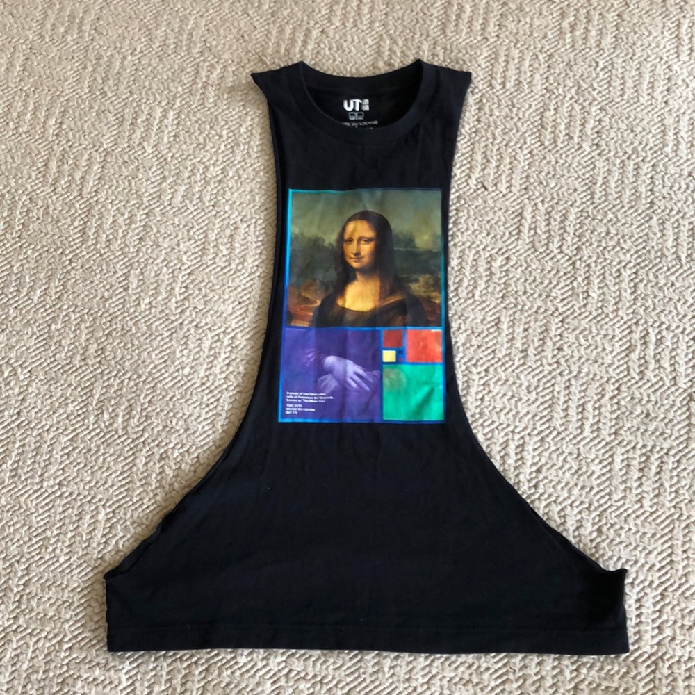 Musee Du Louvre Mona Lia cut muscle Tee shirt